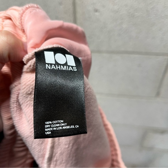 Nahmias Pink Silk Trim Sweatpants - Picture 4 of 8